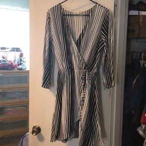 Dillard’s black and white dress. Wrap style. LARGE